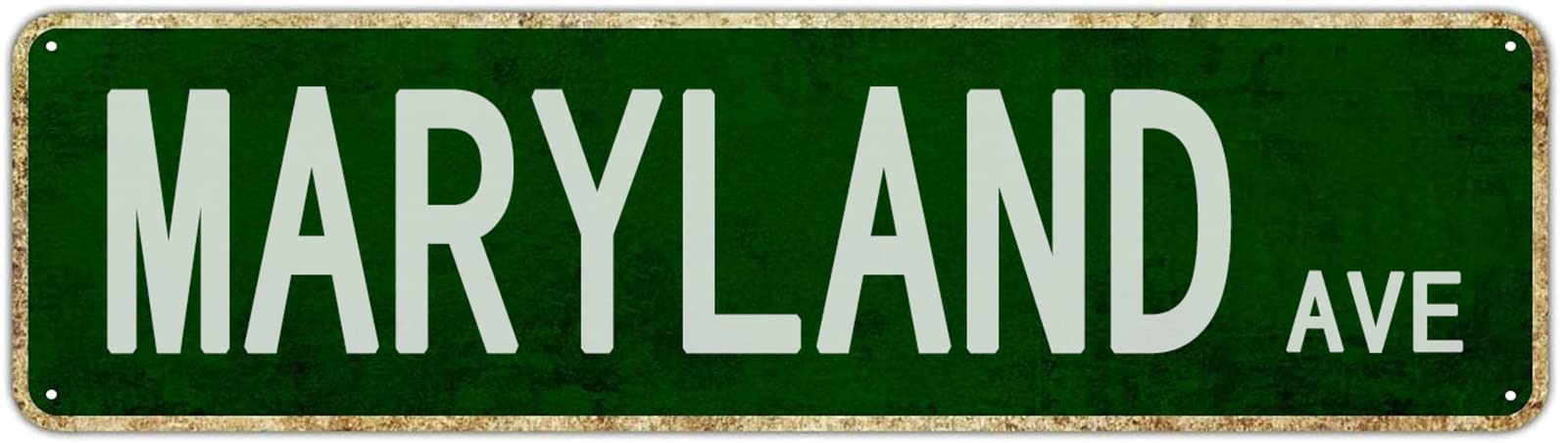Maryland Avenue Retro Tin Signs Aluminum Metal Sign Office Quotes Home Kitchen Garden Pub Club Decor 4x16 Inch