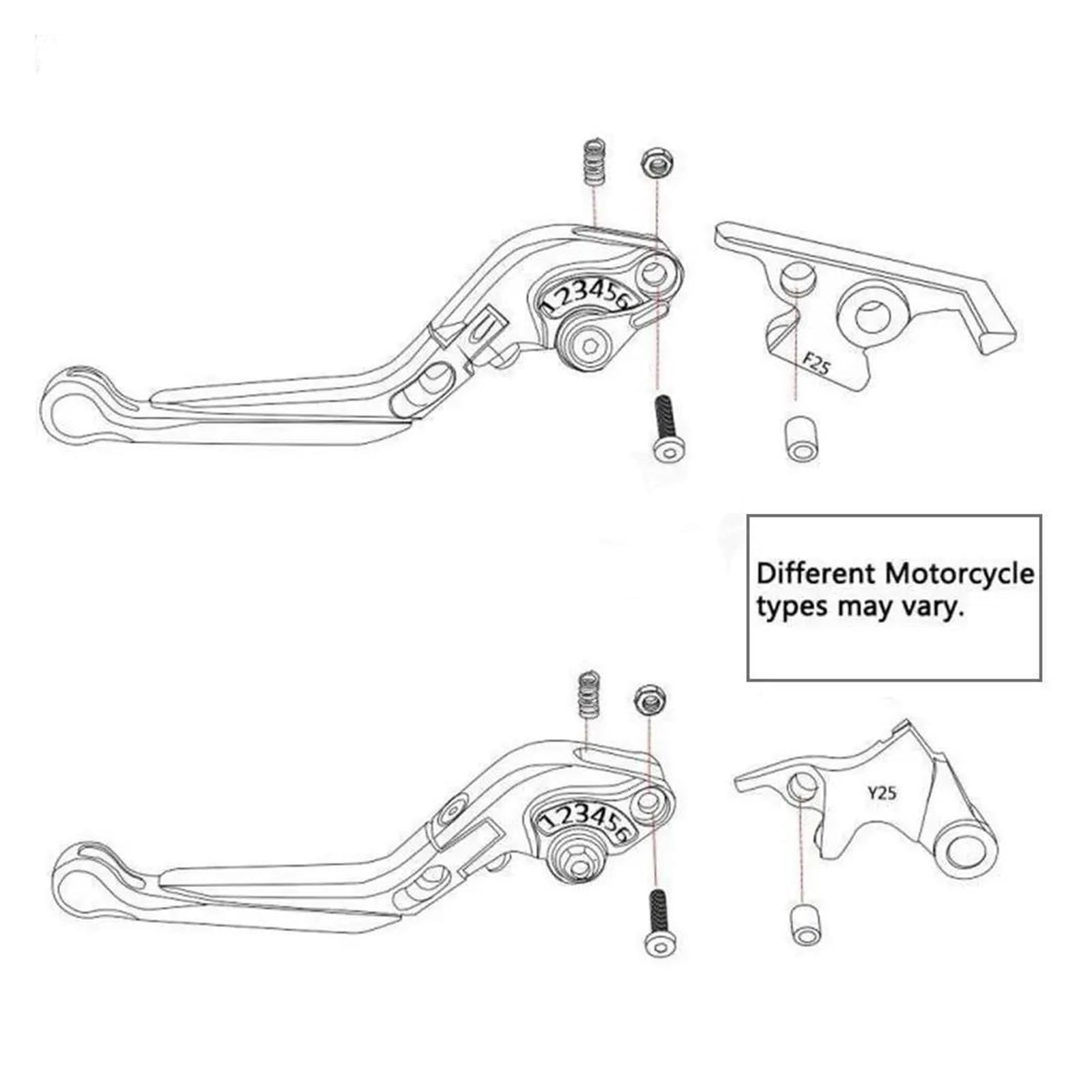 Amazon.com: HAIDIGE Motorbike Clutch Brake Lever Handlebar
