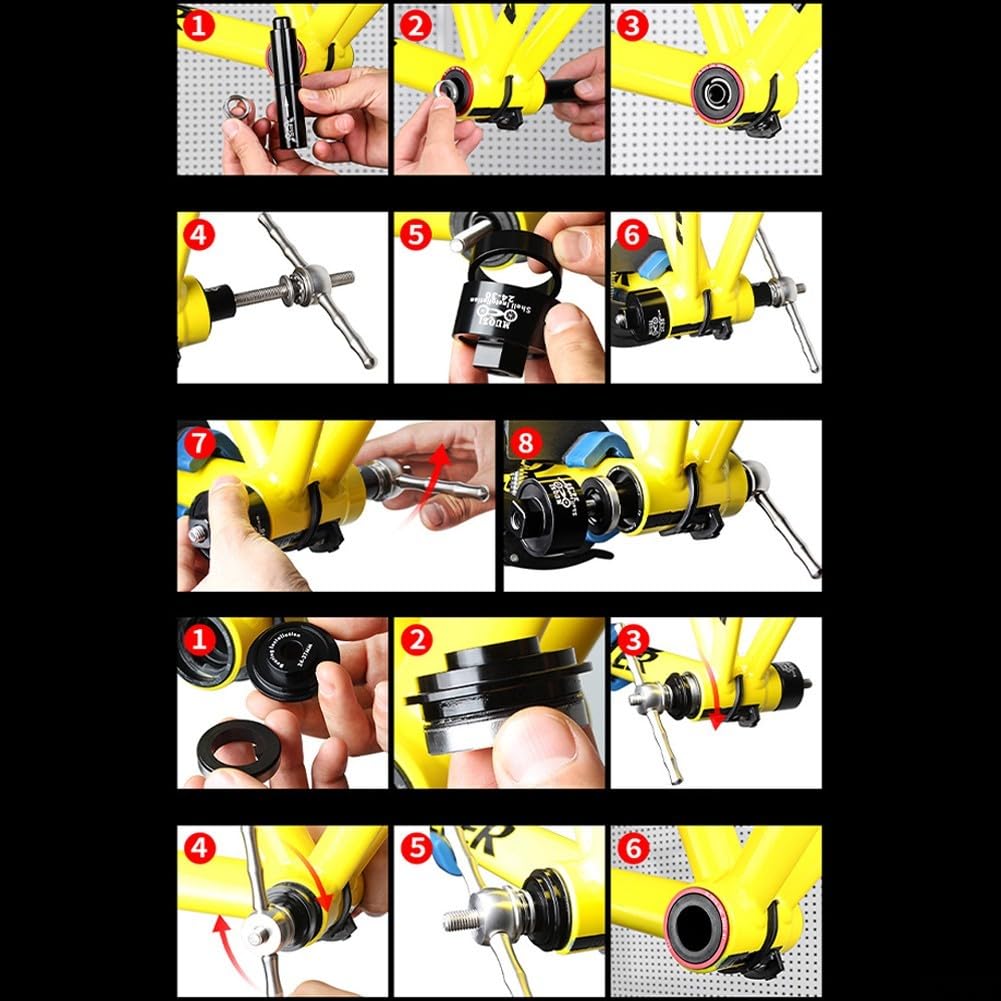 Kit Estrattore Movimento Centrale Bici BB86 PF30 Alluminio | Lega alluminio robusta, acciaio , rimozione/installazione rapida, compatibile BB86 PF30, uso officina casa(Tool set)