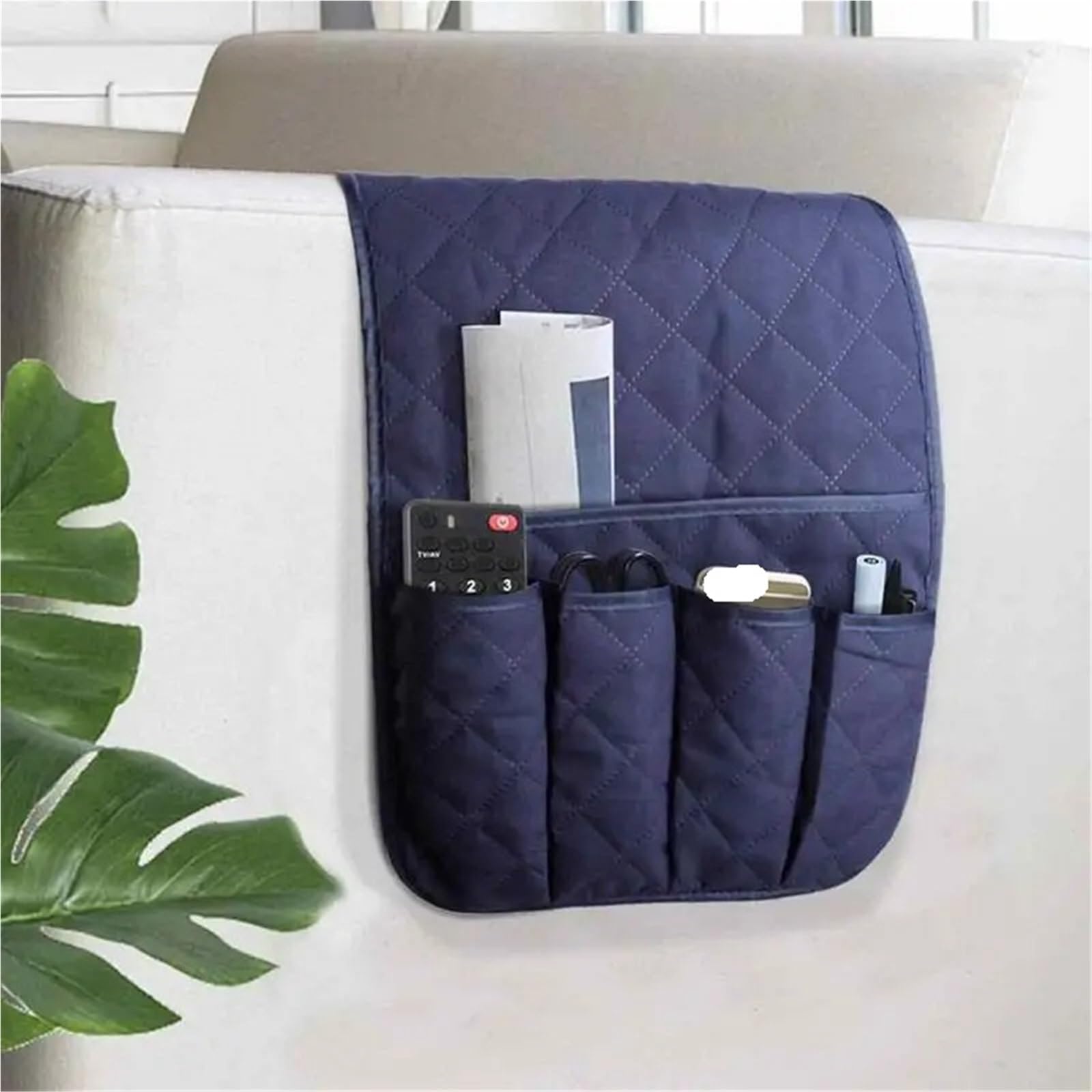 Soporte de Control Remoto for sofá, Bandeja for, Organizador reposabrazos con Bolsillos, Almacenamiento for Brazo y Silla, Caddy for Control para Sofá