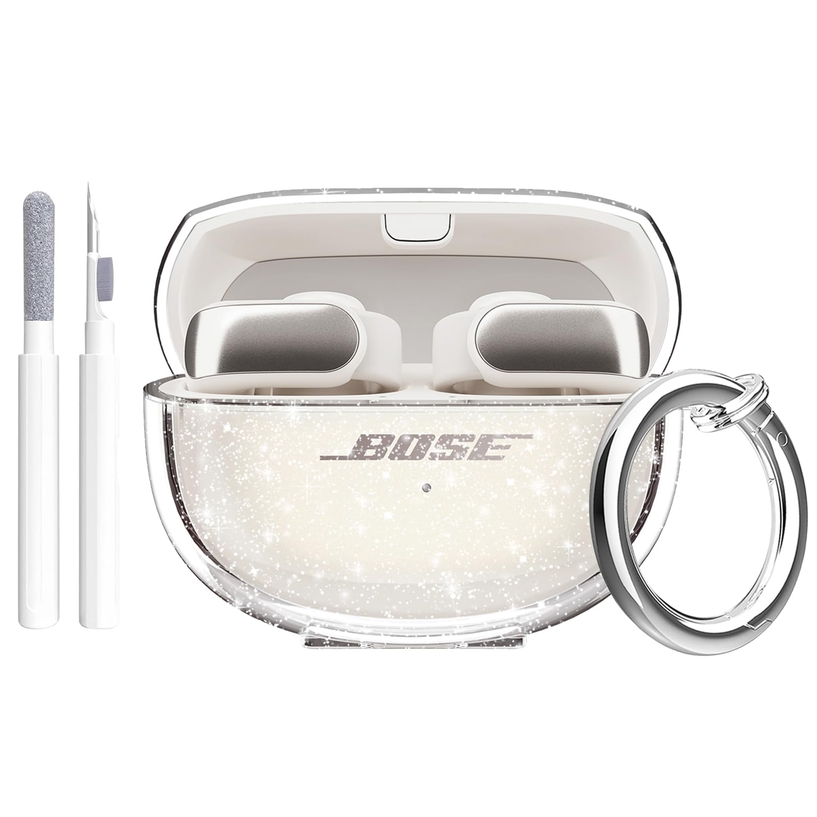 BOSE ULTRA OPEN EARBUDS WHITE &シリコンケース Amazon.com: Bose Ultra Open Earbuds Wireless Charging Case Cover
