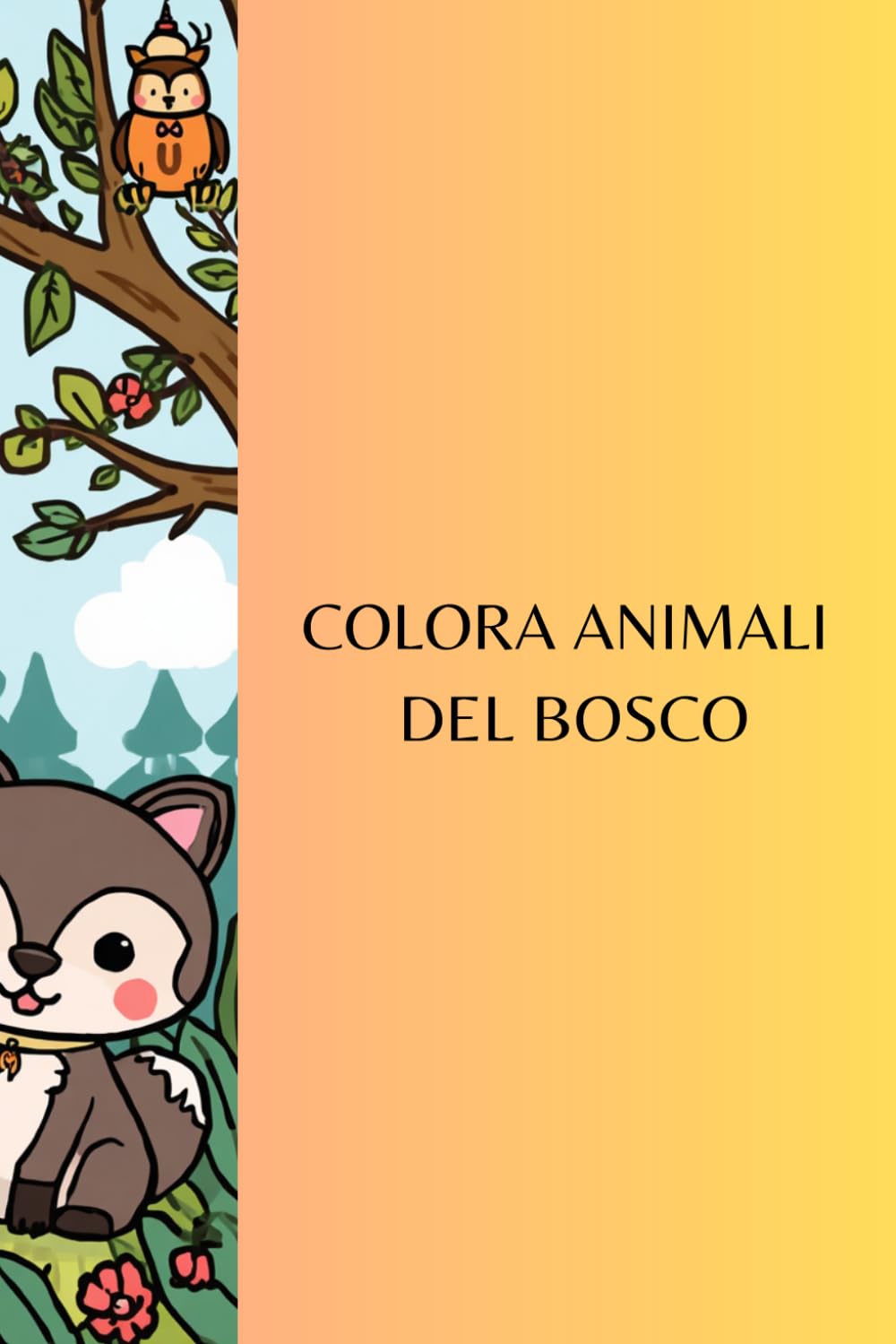 Animali del bosco da Colorare per bambini