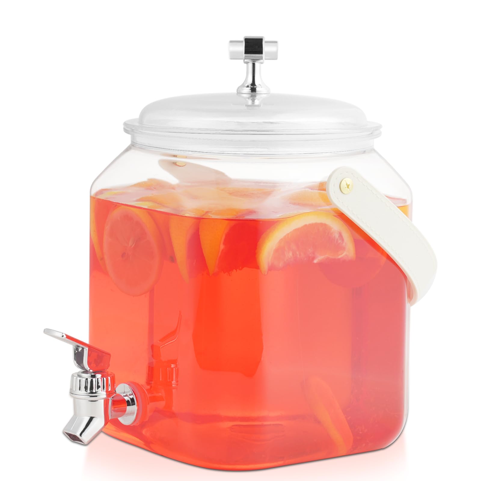 Photo 1 of 1 Gallon Beverage Dispenser - Leak proof Juice Dispenser Sealed Plastic Lemonade Dispensers with Anti-Rust Lids Drink Jug for Parties Home Kitchen Camping with Spigot?1 Packs?