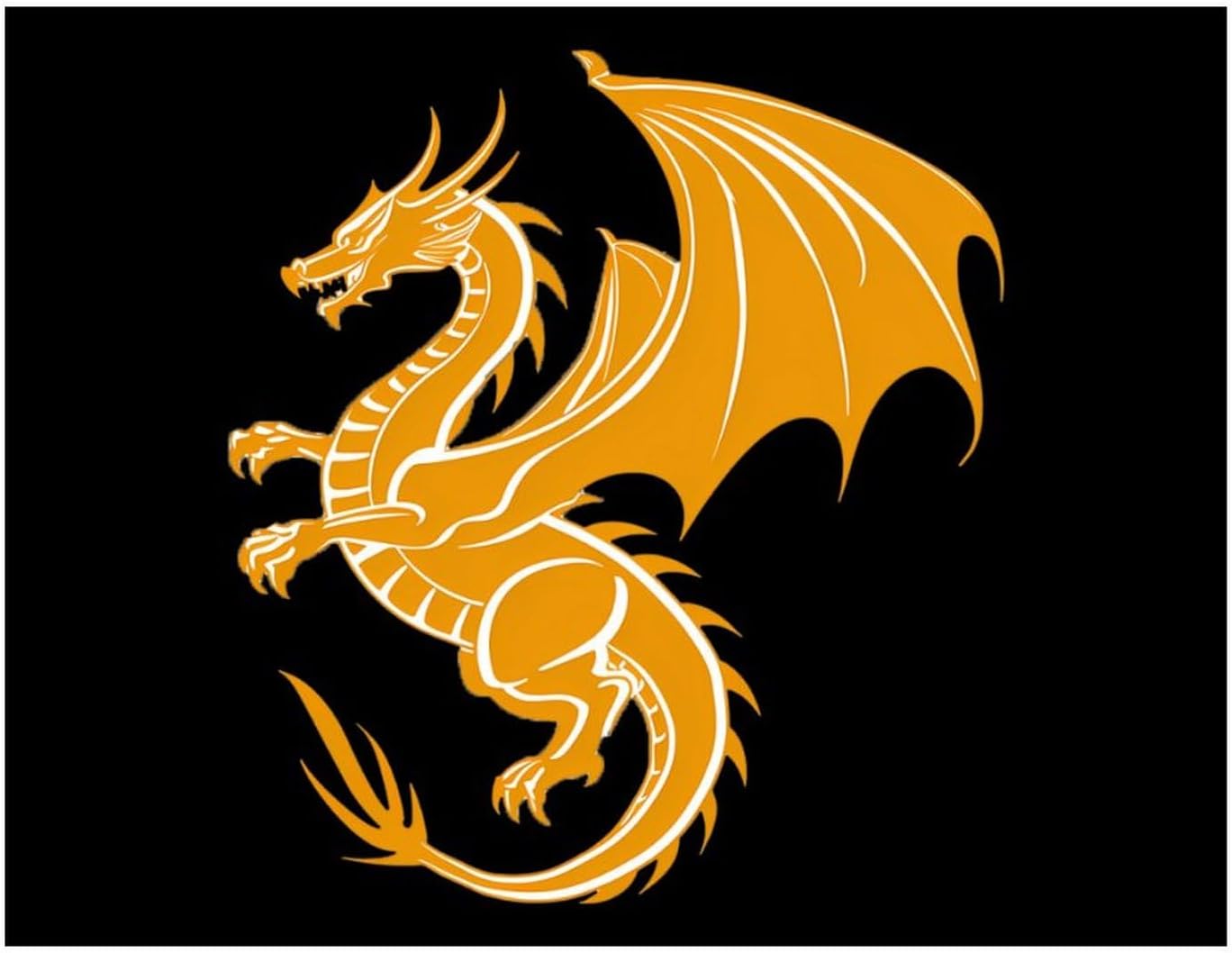 Gold Dragon Printed Diamond 5D Painting Kit 16x20in DIY Full Drill Craft with Tools for Home Wall Decor Gift Yellow Wood 50 * 40cm