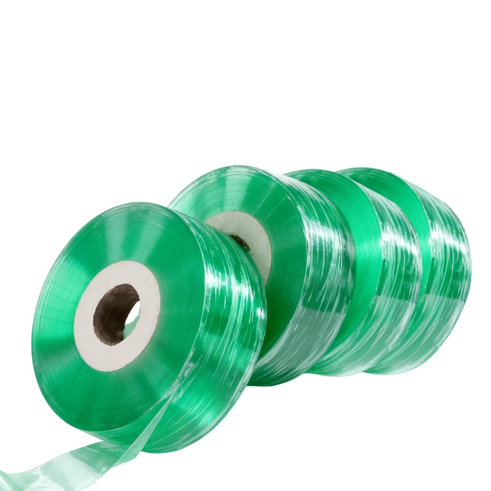 Cinta de Injertar Transparente Árboles de Jardín, 4 Rollos, Biodegradable Cinta Injerto Autoadhesivo, para Árboles Frutales, Plántulas, Flores y Viveros