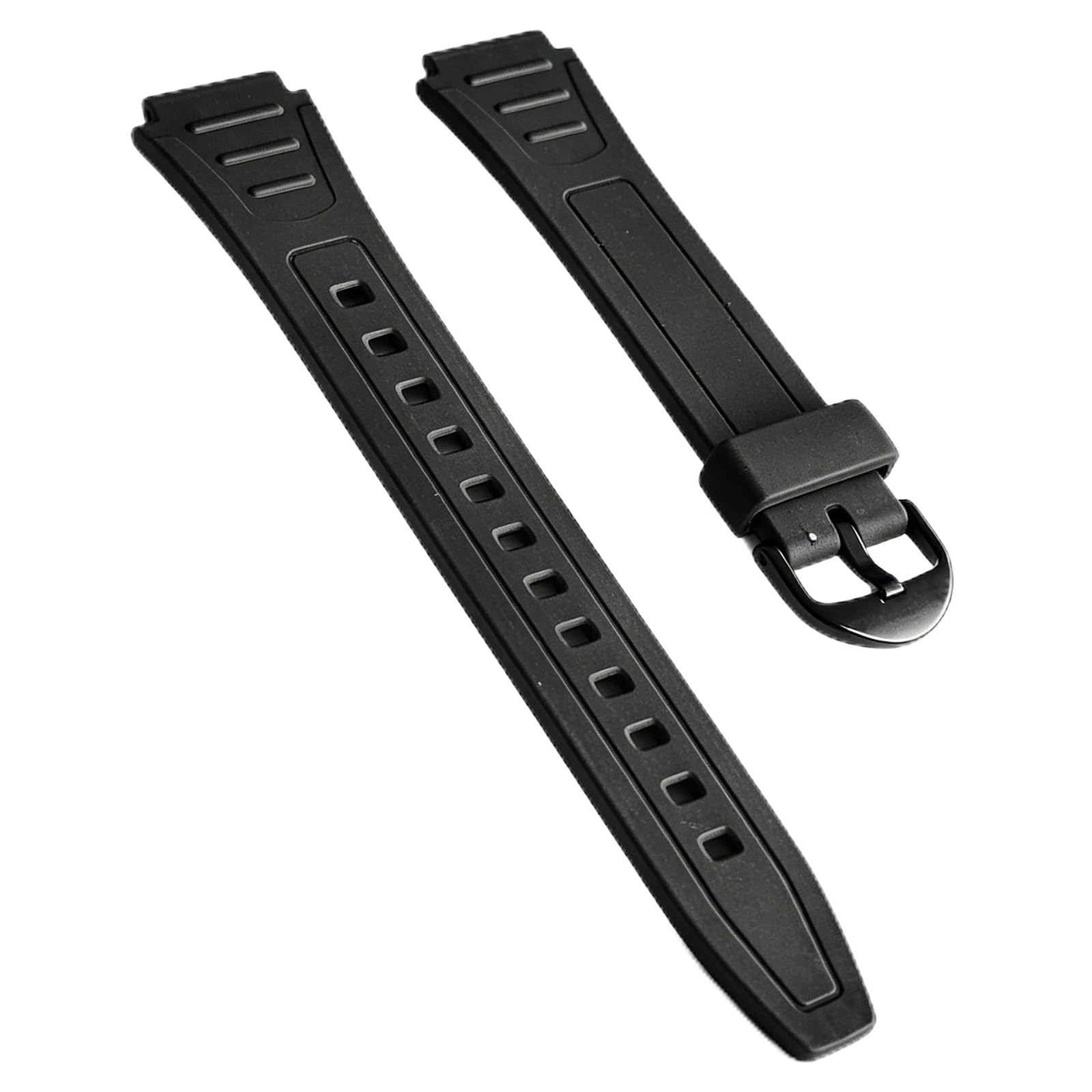 Nevoluxer Correa para Reloj para Casio Compatible con Modelos W-800H, F-91W y W800, Correa de Repuesto para Hombres, Resistente y Cómoda para Uso Diario y Actividades Deportivas
