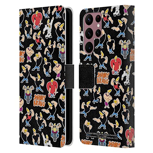 Housse Samsung Galaxy S22 Ultra 5G Johnny Bravo étui portefeuille cuir