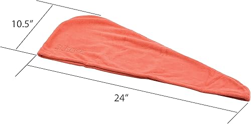 Miniatura 3 de Sleek'e Envoltura de microfibra para el cabello, ultra absorbente y suave, antiencrespamiento, de secado rápido, turbante para secar el cabello