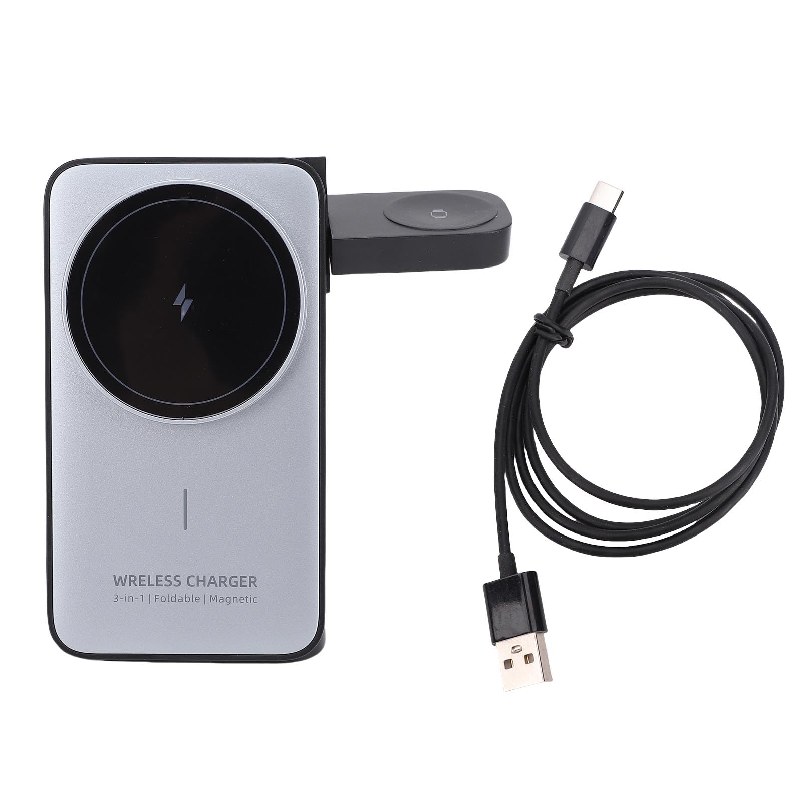 Supporto di Ricarica Wireless Magnetico 3 in 1 15W Pieghevole per