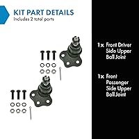 Vista 141 de TRQ, junta de rótula inferior delantera para el lado del conductor y del acompañante