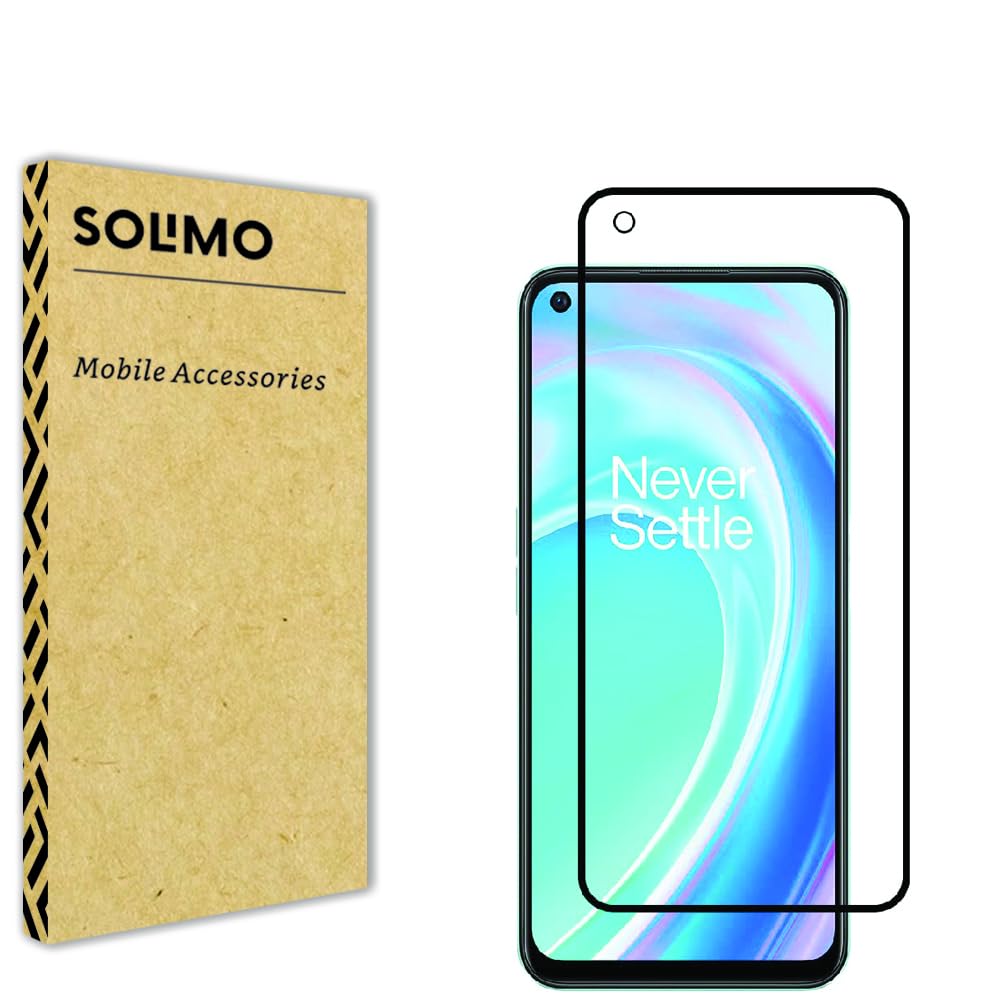 Edge-to-Edge Tempered Glass Full Screen Protector for OnePlus Nord Ce 2 Lite 5G | Easy Installation Kit (Black)