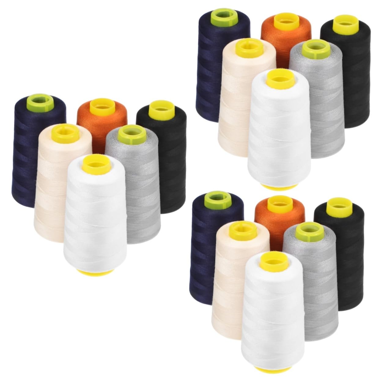 Operitacx 18pezzi Filo Da Cucito Poliestere Da Filo Antistrappo Per Cucito Ricamo e Patchwork Varie Colorazioni