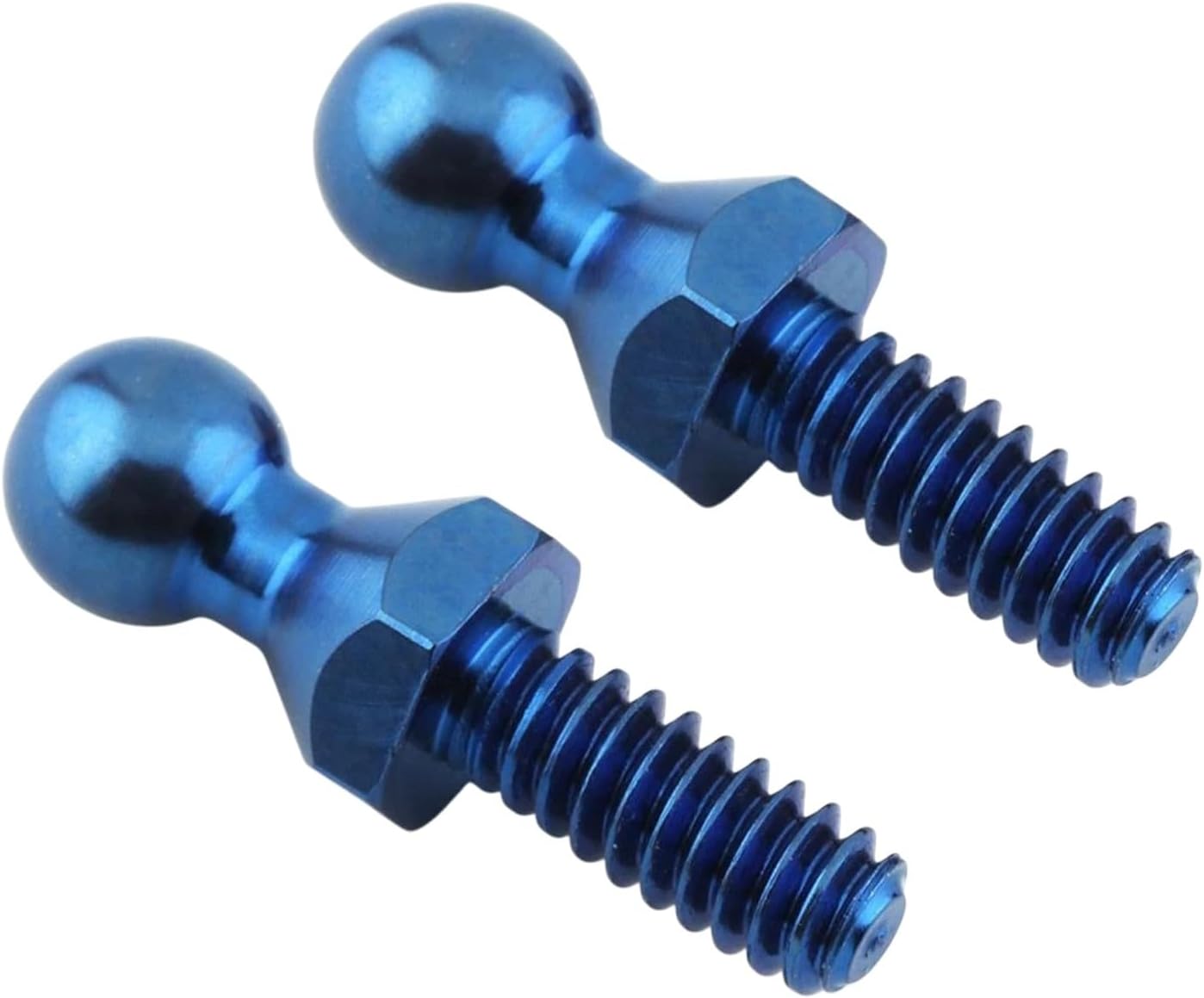Titanium Hex Ball Stud (Blue) (2) (Long) [CSW8522]