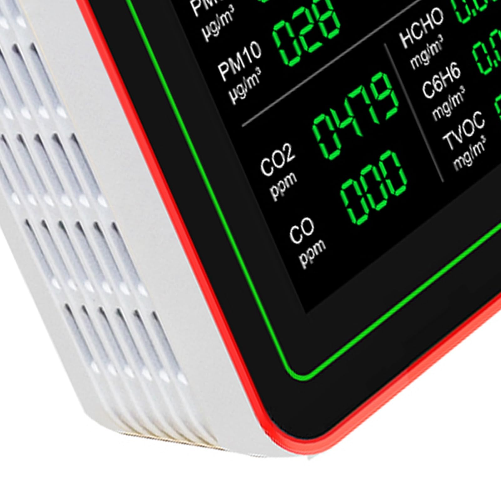 Misuratore di qualità Dell'aria 18 in 1 Tester Portatile per Interni Accurato CO2 TVOC PM2.5 per Uso Domestico Display HD