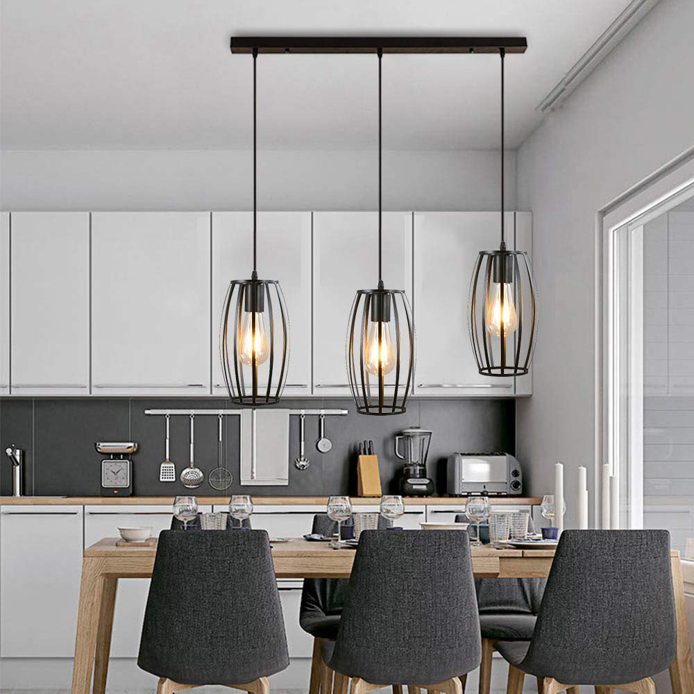 Mengjay Suspension Luminaire Vintage E27 Rétro Industrielle En Métal