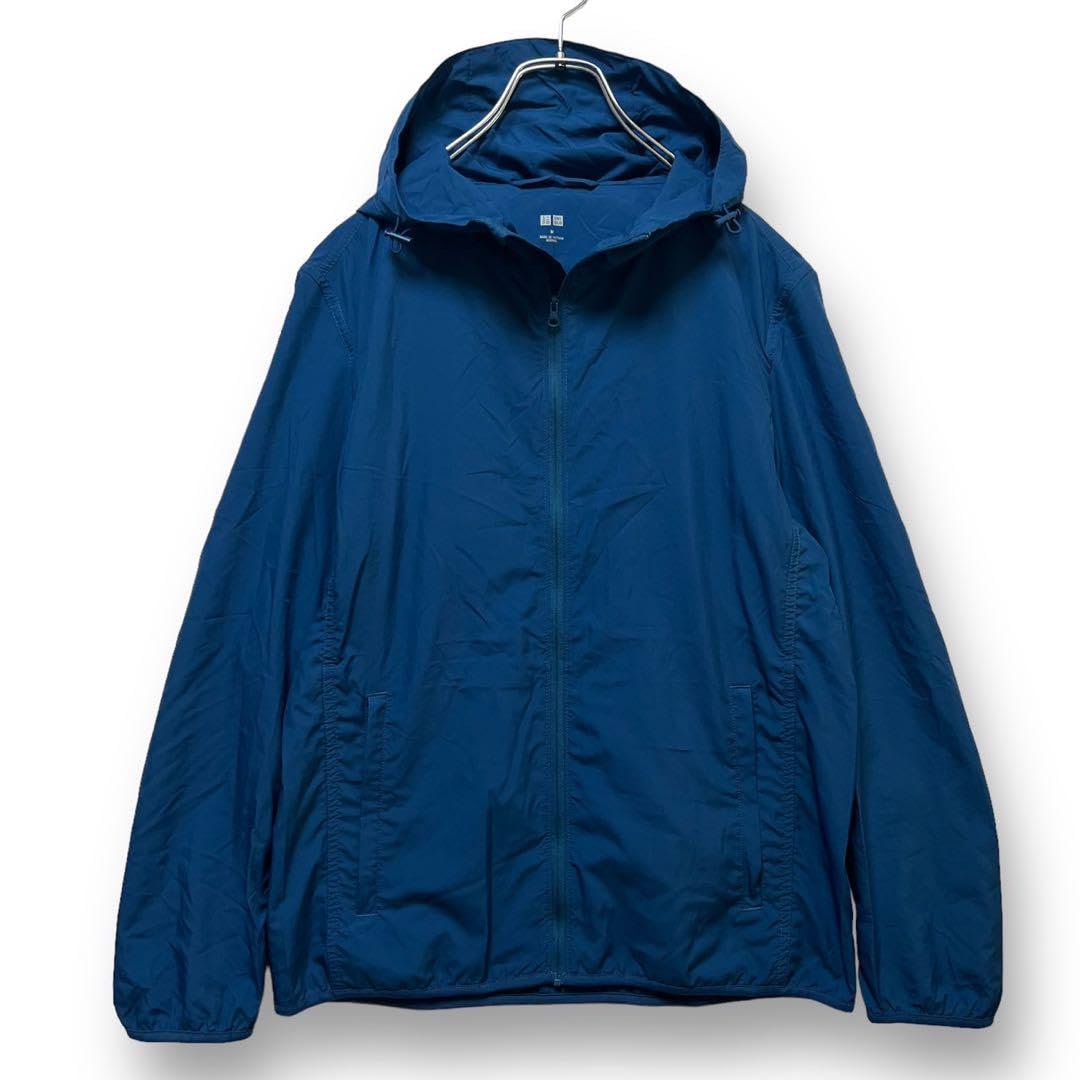 sansangear フード付きナイロンジャケット ライトブルー sansangear フード付きナイロンジャケット ライトブルー