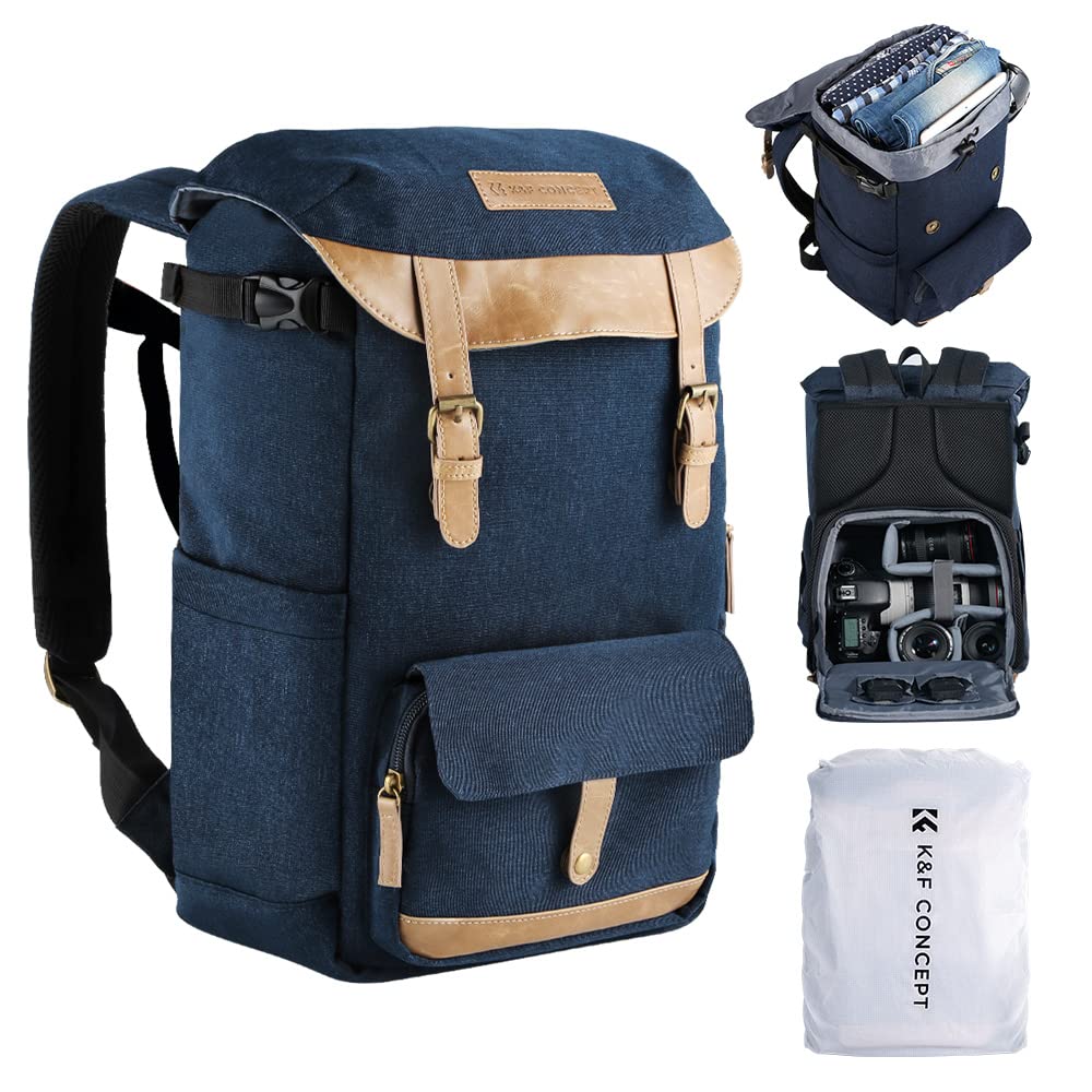 Multi-Functional Camera Backpack Camera Bag Large Capacity Camera Case with 15.6 Inch Laptop Compartment Rain Cover for Women Men Photographers-image-13