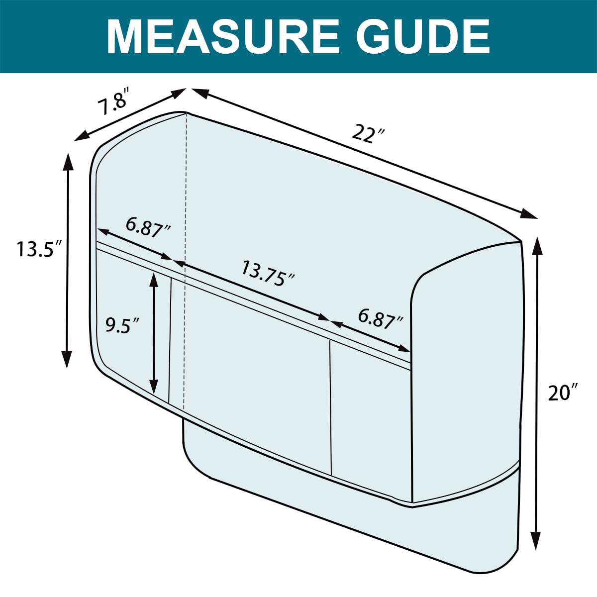 BANEBOR Waterproof Armrest Covers for Recliner with 3 Side Pockets Non-Slip Arm Covers for Chairs and Sofas Protector for Dogs Armrest Slipcovers Set of 2 (Beige)