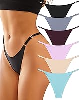 Vista 1 de Which is Ropa interior ajustable sin costuras para mujer, ropa interior sexy que no se ve con cuerdas, bikini de corte alto, bragas atrevidas