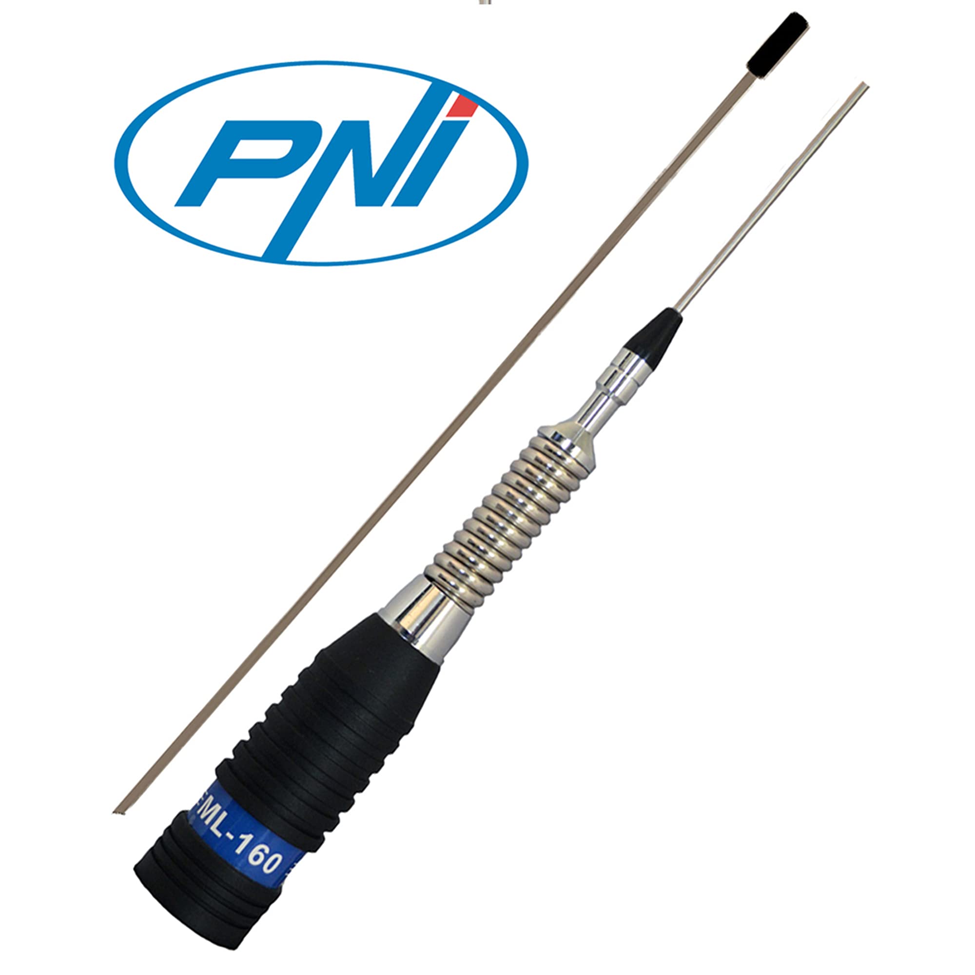 Paquete de Antena CB PNI ML160, 145 cm y Cable de conexión PNI T601 de 4 Metros de Longitud para Montaje en Soporte Fijo