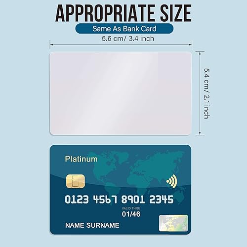 Miniatura 4 de Tarjetas de visita de metal de sublimación de 0.018 in de grosor, tarjetas de visita en blanco de aluminio blanco con nombre para grabado