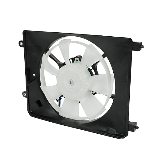 Miniatura 6 de 1 par de ventilador de radiador de refrigeración de CA lado izquierdo y derecho 7+5 aspas compatible con Honda Civic 2012-2015, A-cura ILX 2013-2017