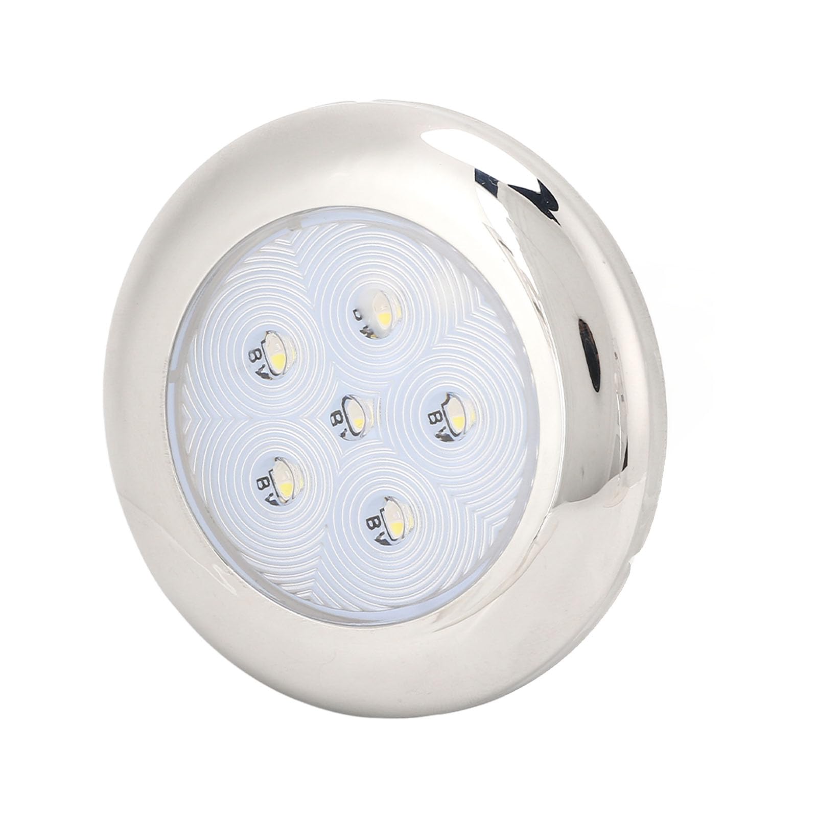 KIMISS Plafoniera per a LED 12V Luce Bianca Blu per Cabina Barca, Sigillata per Luce Superiore per Yacht, Luce di Cortesia, 2 Fili per Montaggio Piatto con Dadi e Viti