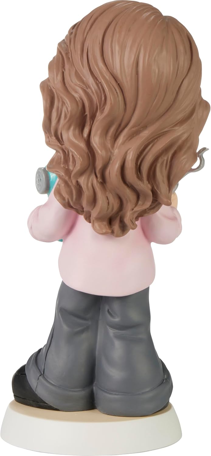 Hand-Painted Hair Stylist Resin Figurine with Tools