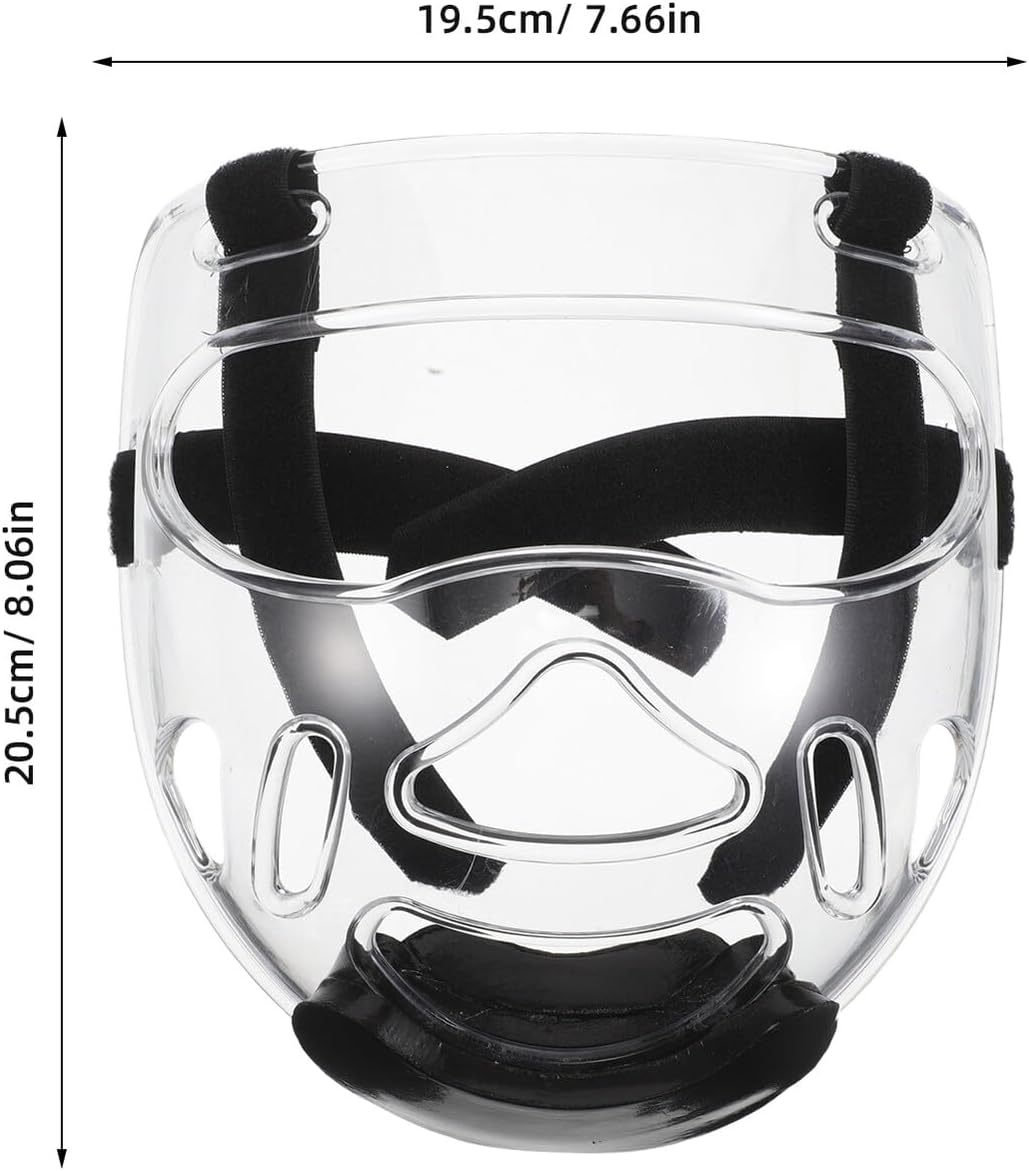 2pcs Taekwondo Sparring Mask and Detachable Face Guard, Lightweight Protective Headgear for Karate Kickboxing Martial Arts Training, Small Size Safety Equipment for Youth