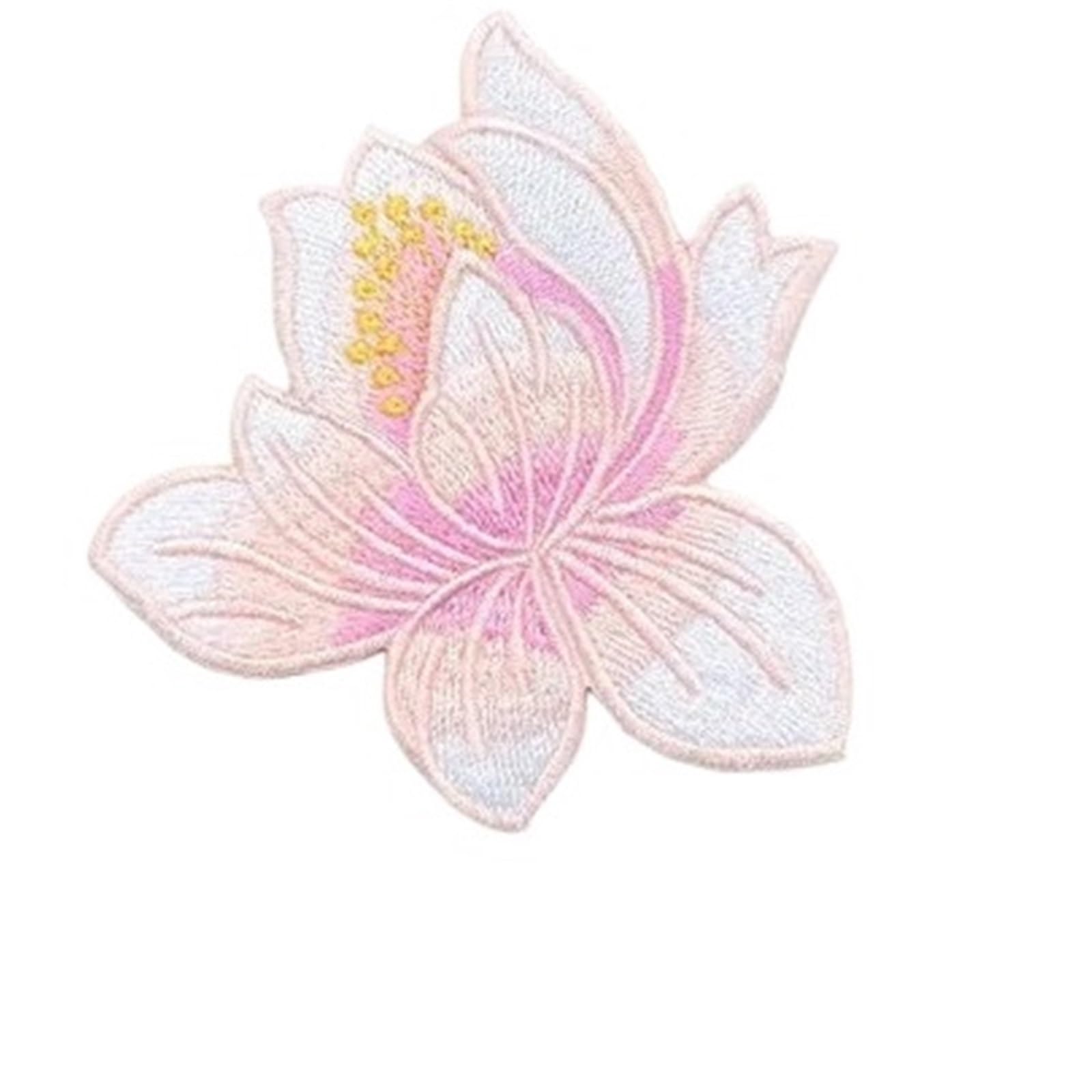 Aplikacja, haftowana naszywka, 20 szt. 8 × cm Vintage wykwintna z haftowanej tkaniny Cheongsam dekoracyjne akcesoria kwiatowe DIY naprasowanki na ubrania(Flower Patch09)