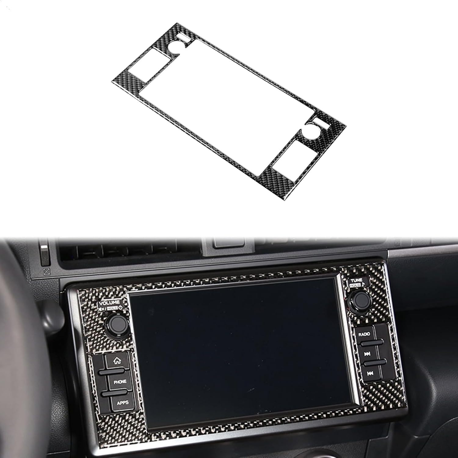 Carbon Fiber Window Lift Button Decorative for Panel Sticker Fits for Subaru BRZ/for Toyota GR86 2022-2024, Window Switch Cover Interior Trim Kit (Right-Hand Drive)(Dashboard Side for Panel Sticker)