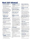 Microsoft Word 2003 Advanced Quick Reference Guide (Cheat Sheet of Instructions, Tips & Shortcuts - Laminated Card)