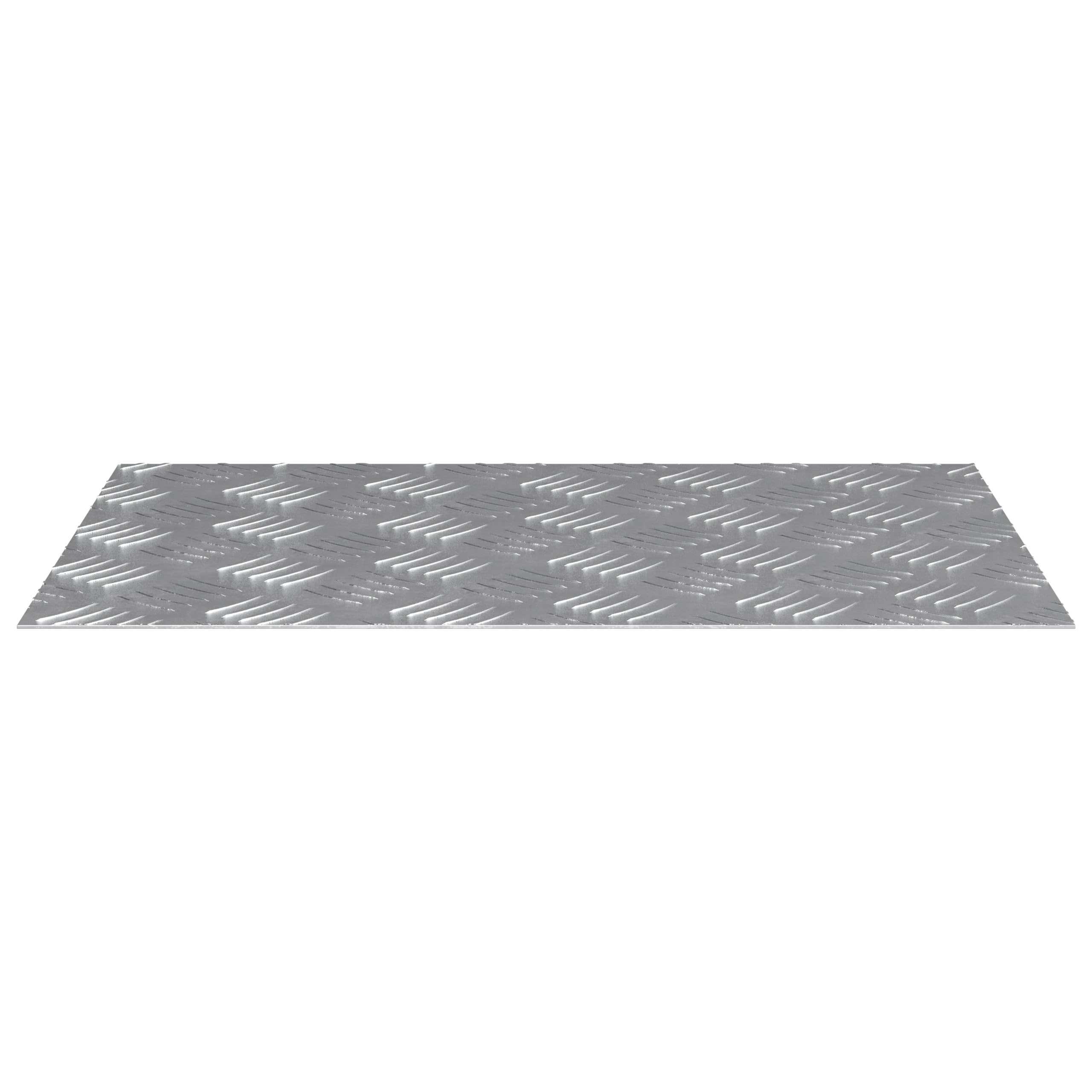 Chapa estriada de aluminio, 4 unidades, 60 x 40 cm, antideslizante, para interior y exterior, con superficie texturizada y diseño moderno