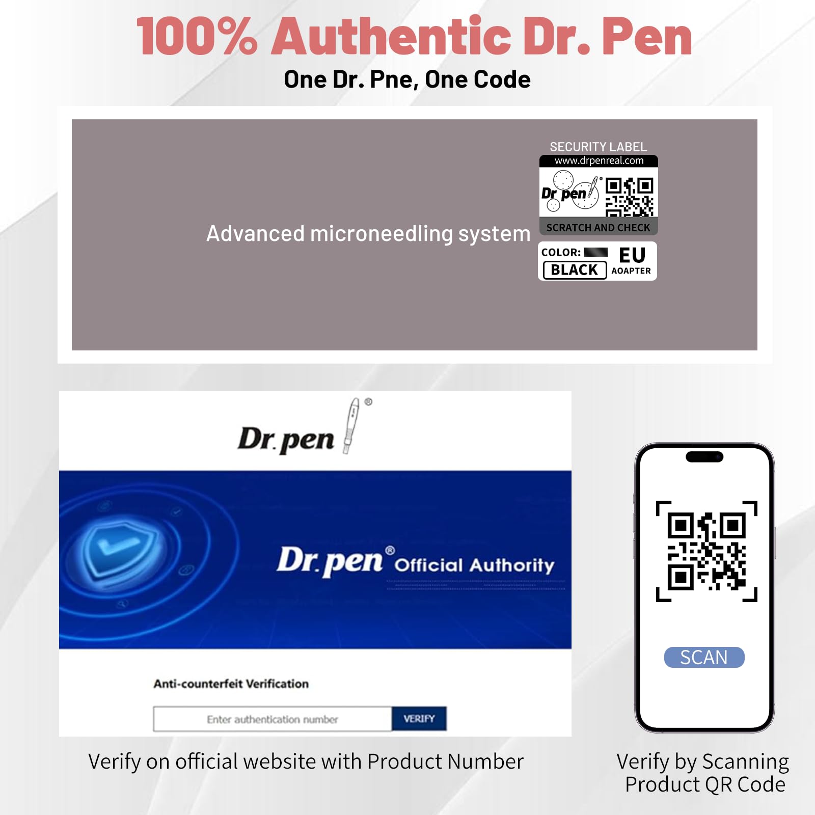 Dr. Pen 2025 A10 Dermapen Profesional, Inalámbrico con 25 Cartuchos, 5 Niveles y Pantalla LED Microneedling Pen para el Crecimiento del Cabello, el Cuidado Facial, Corporal y de la Piel