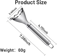Vista 7 de 2 piezas de cortadora de maíz, herramienta de desbrozadora de mazorcas de maíz, trilladora de maíz de acero inoxidable, herramienta removedor
