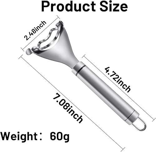 Miniatura 7 de 2 piezas de cortadora de maíz, herramienta de desbrozadora de mazorcas de maíz, trilladora de maíz de acero inoxidable, herramienta removedor de