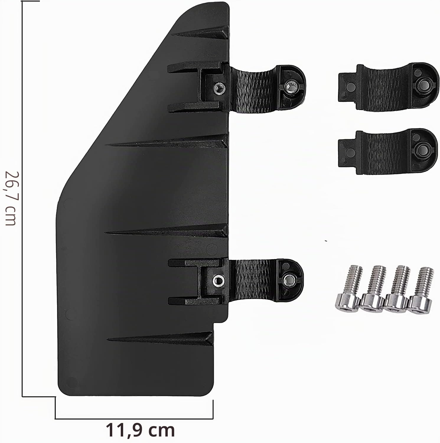 Hydrofoil Stabilisator-Flossen bis zu 1,6 PS Außenbordmotoren, Bootsruderklemme, passend für 14,5–37 kg Schub-Elektro-Schlepp-Außenbordmotor