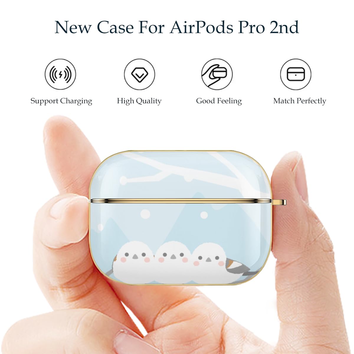 Amazon | AirPods Pro2ケース シマエナガ 鳥柄 エアポッツプロ2