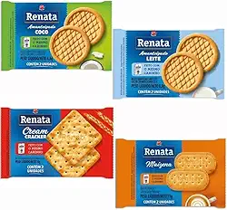 Biscoito Renata Kit Com 4 Sabores Sortidos Caixa 160 Sachês