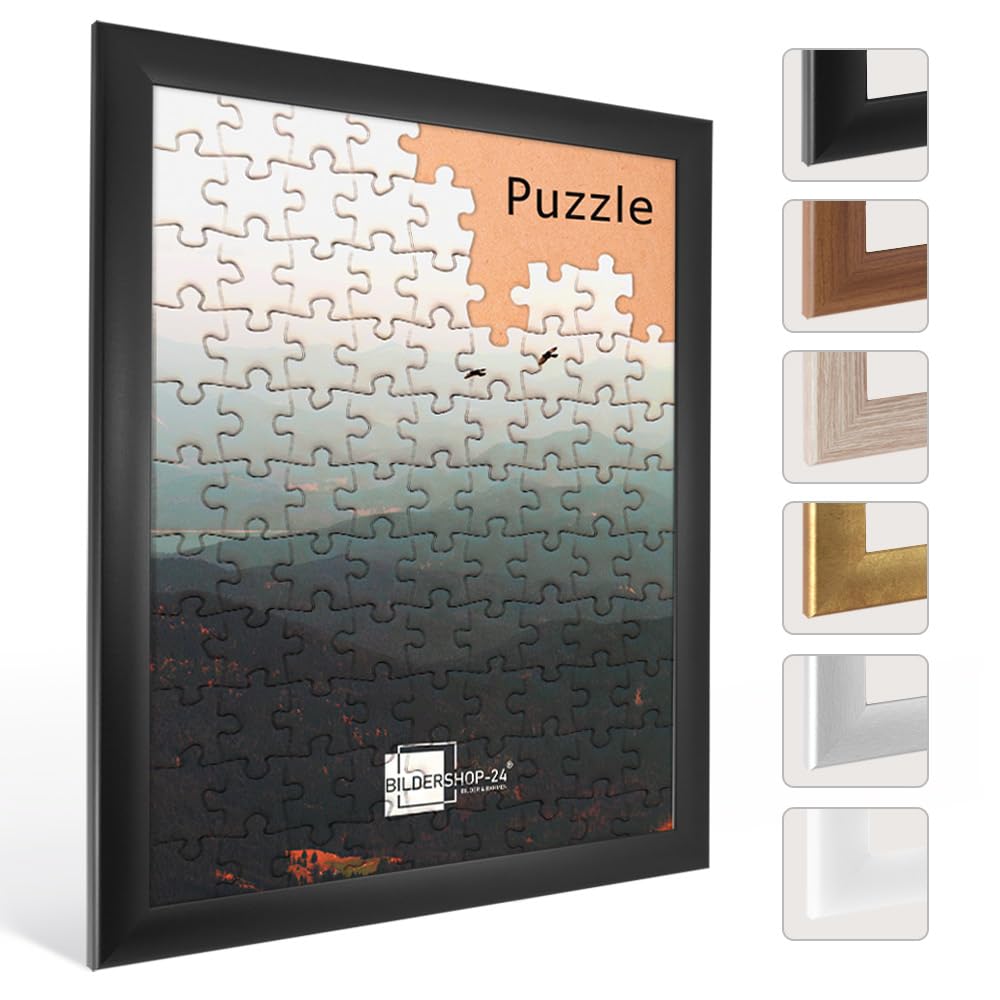 'Puzzle marcos de fotos "Valencia 59,2 x 84,3 cm en 33 diferentes colores, MDM, Schwarz (matt), 59,2X84,3cm