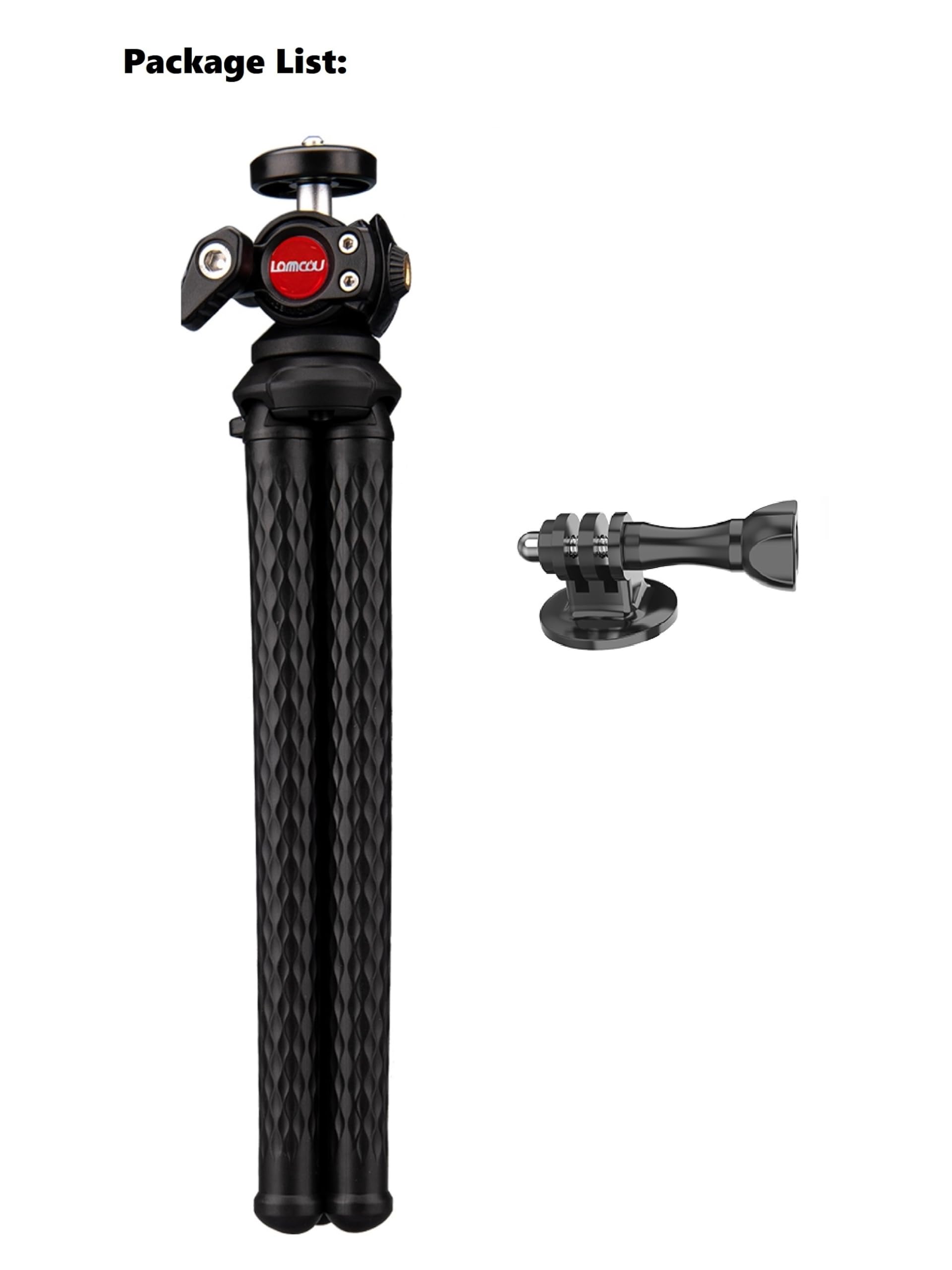 Lammcou Treppiede Actiocam, Flessibile Octopus Gorrila Pod e Staffa Compatibile con Hero Hero 13 12 11 10 9 X3 Go3 Bendy Tripod Accessorio per Video Vlogging