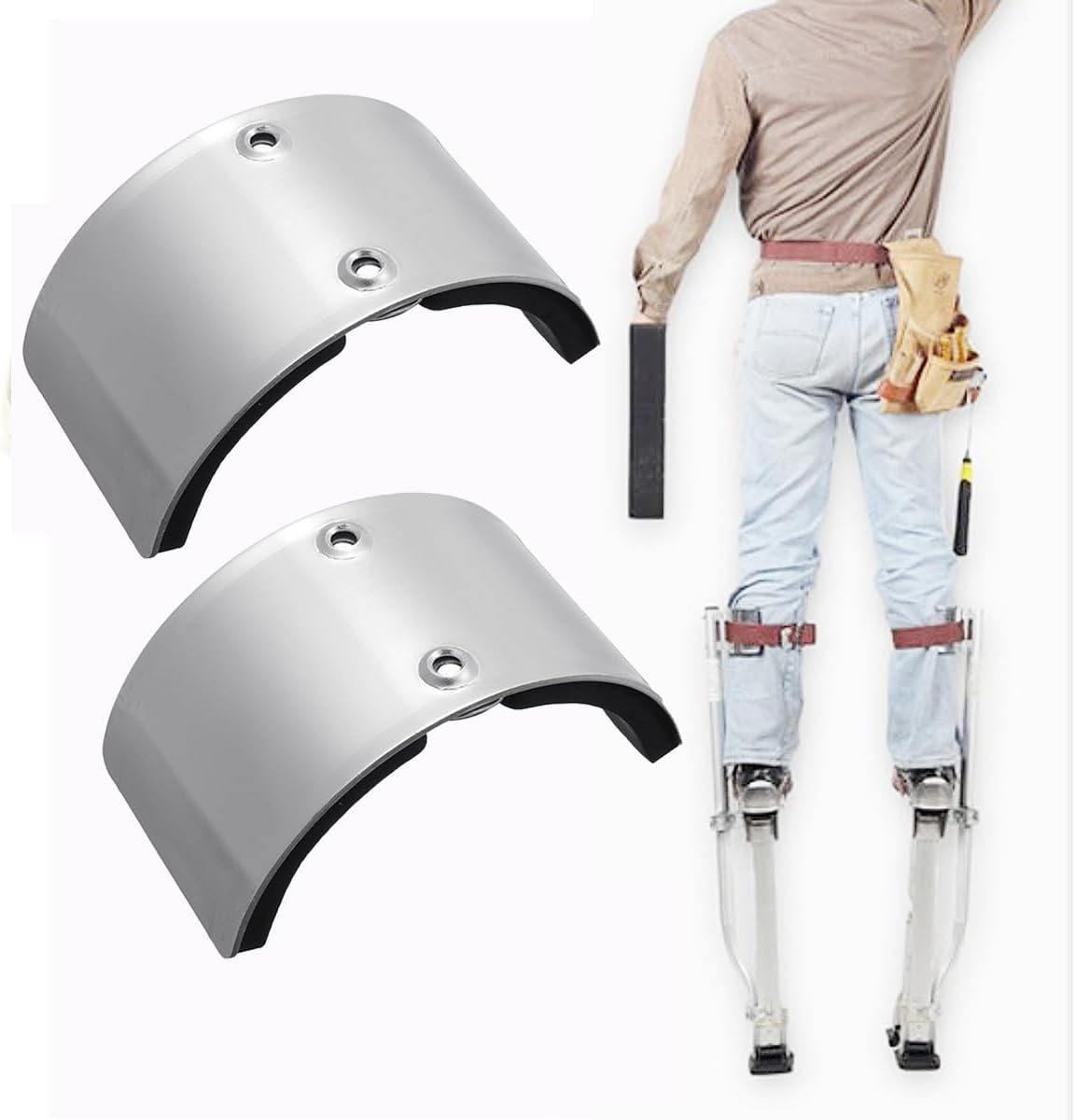 2 Pcs Drywall Stilts Part Replacement Kit，Stilts Accessories Replacement Kit for Drywall (2)