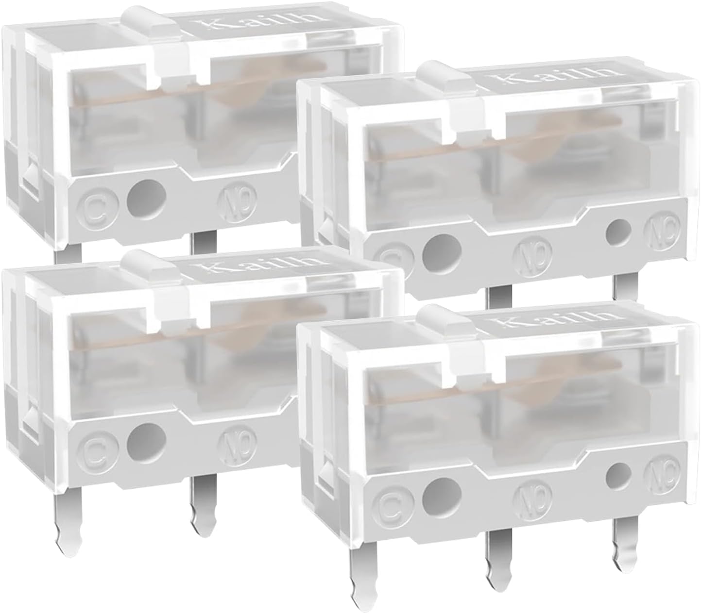 4Pcs Kailh Sword GM X Mouse Micro Switches, White Mouse Switches for Gaming Mouse,100 Million Click