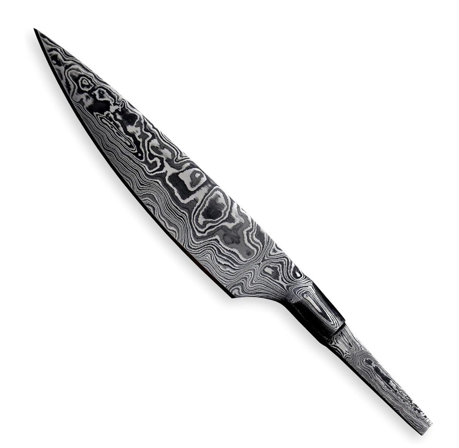 Custom Hand Forged Damascus Steel Blank Blade Chef Kitchen Knife, Forged Bolster, Woodworking Project Kit, Damascus Billet Bar Handmade Knife Making Supply (FBB-C) — Amazon image 4