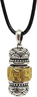 THE MEN THING SPIRITUAL ZEN WHEEL - 16mm Pure Titanium Steel Pendant with 24 to 26inch Adjustable Leather Rope Necklace fo... Price In India