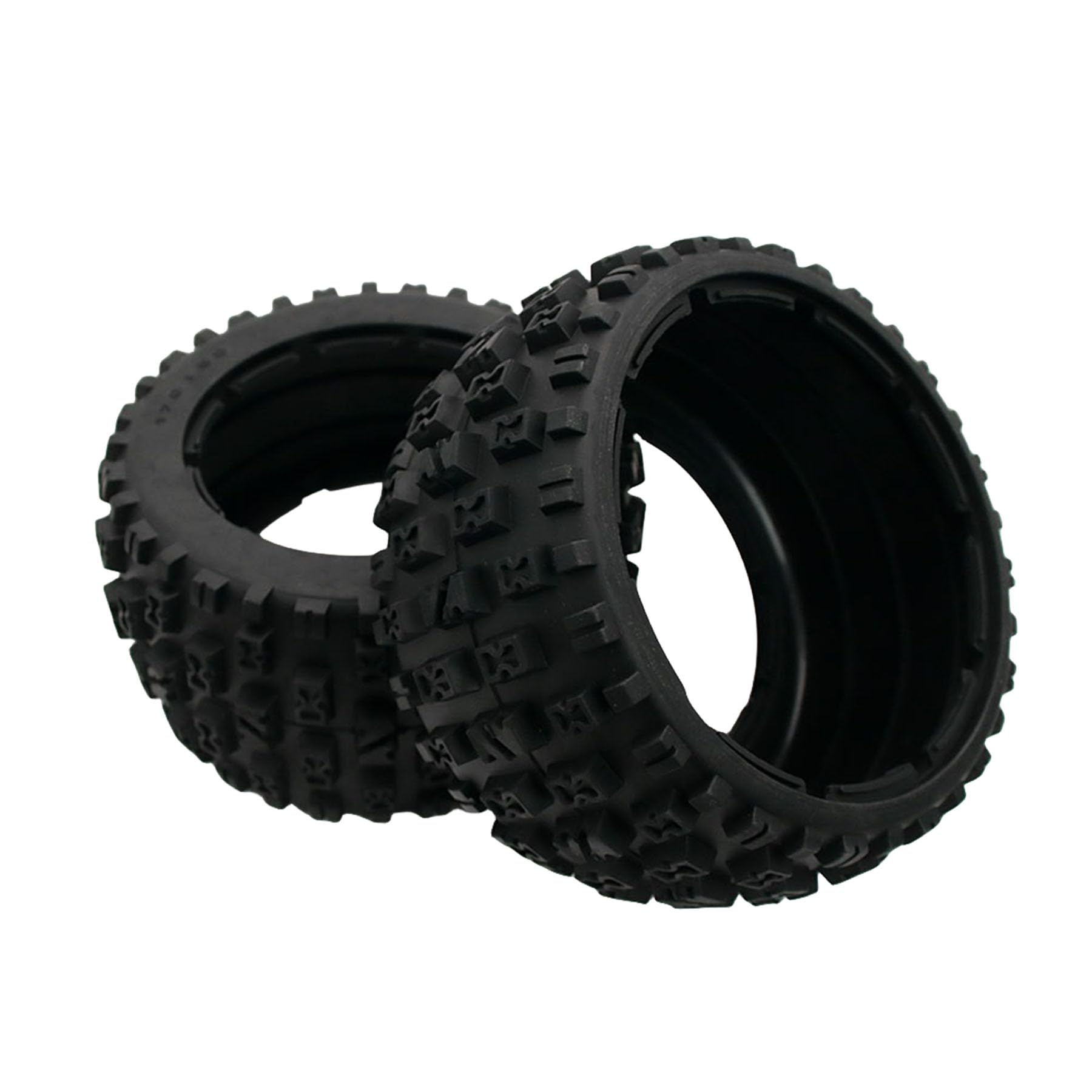 FLMLF 170 * 80MM Rear Knobby Tire Set of 2PCS Fit 1/5 HPI ROVAN KM Baja 5B RC CAR Parts