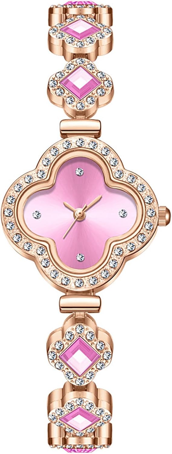 ADSBIAOYE Luxury Women Wrist Watches Unique Rose Gold Diamond Bracelet Watch Fashion Dress Quartz Watches for Women Gift