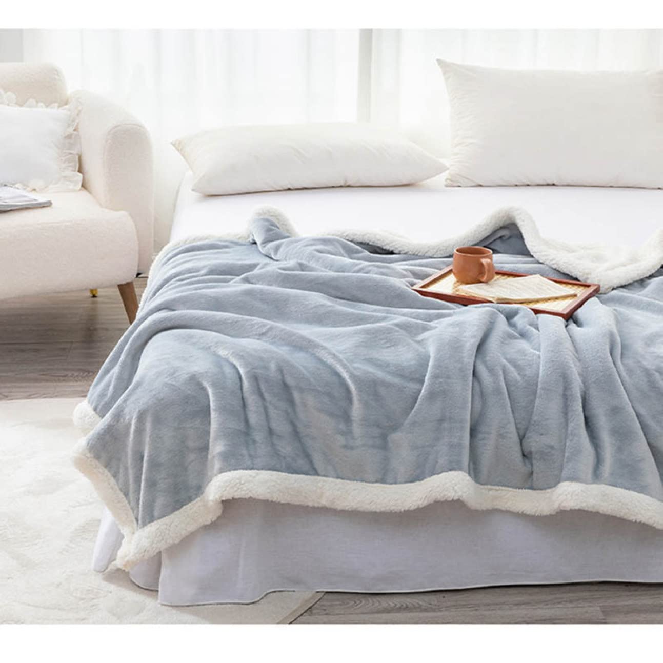 Amazon｜[BKVB] 毛がつきにくいブランケット 毛布 カラー 洗濯可能 150