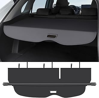 Cargo Cover Compatible with Jeep Grand Cherokee 2011-2021 Accessories Canvas Texture Retractable Trunk Cover Security Shield Luggage Privacy (Canvas)