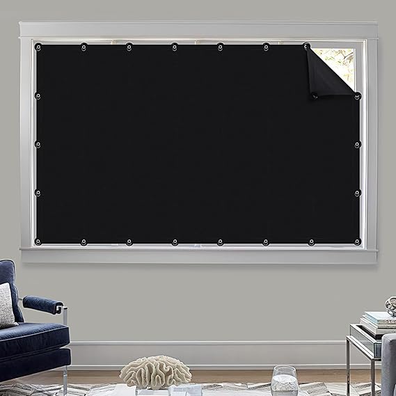 Portable Blackout Curtains Temporary Curtains with Suction Cups Window